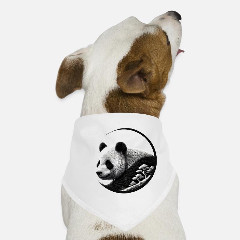 Panda with Forest – Nature-Loving Elegance Dog Bandana