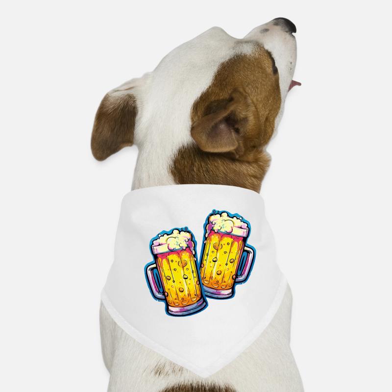 Bier Comic Bierglas Hunde-Bandana