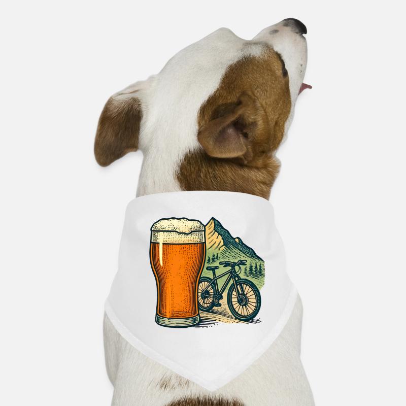 Bier Mountainbike Berglandschaft Hunde-Bandana