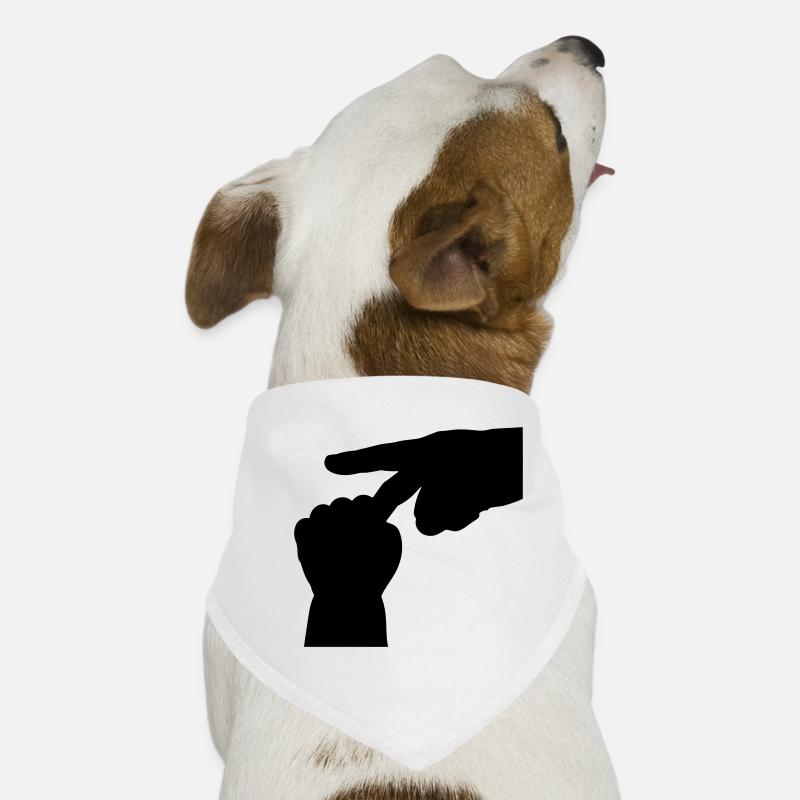 Minimalist Art T-shirt - Human Touch Hand Dog Bandana