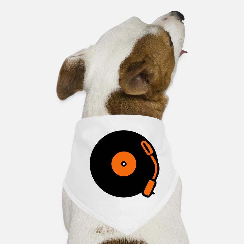 Disques vinyles vinyles vinyles Bandana pour chien