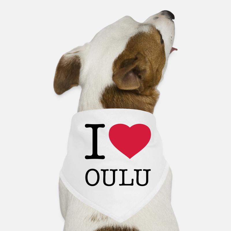 J’AIME OULU Finlande Bandana pour chien