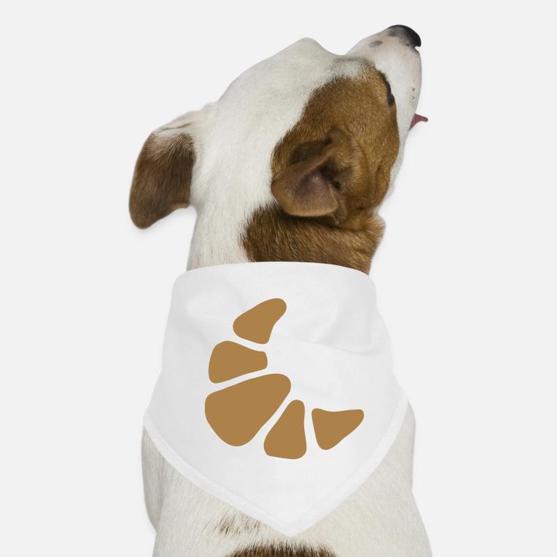 Croissant Hörnchen Brötchen Frühstück Hunde-Bandana
