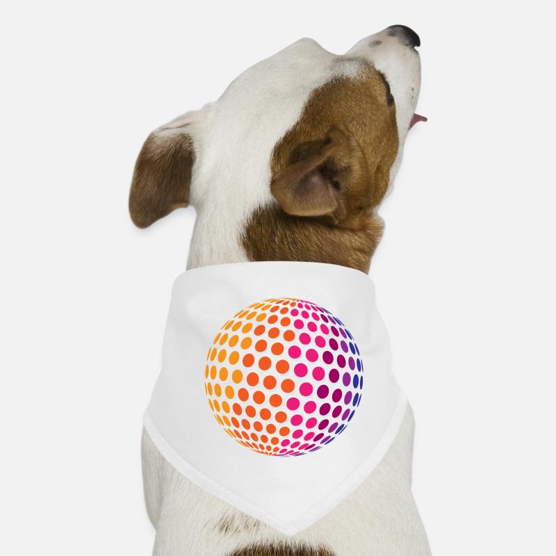 Sphère arc-en-Dotted Bandana pour chien