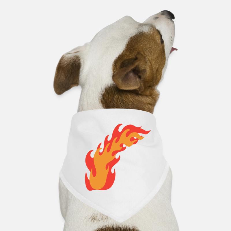 Flammen Feuer Hunde-Bandana