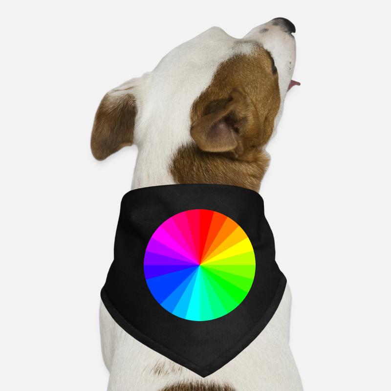 la roue de couleur Bandana pour chien