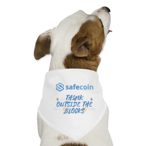 SafeCoin; think outside the blocks (blue) - Dog Bandana