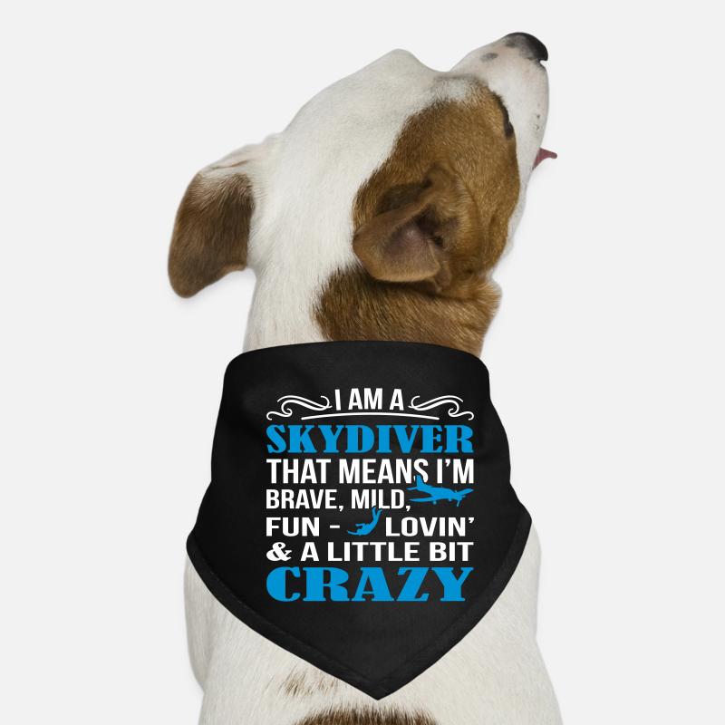 Skydiver A Little Bit Crazy Hunde-Bandana