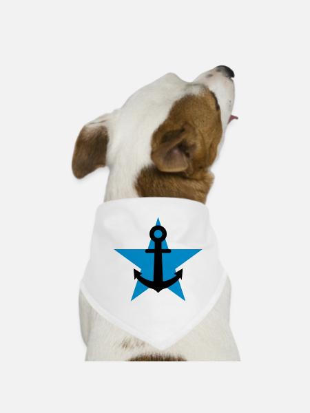 Sailor / Marine / Marin / Boat / Sea / Navy - Dog Bandana - white - Front