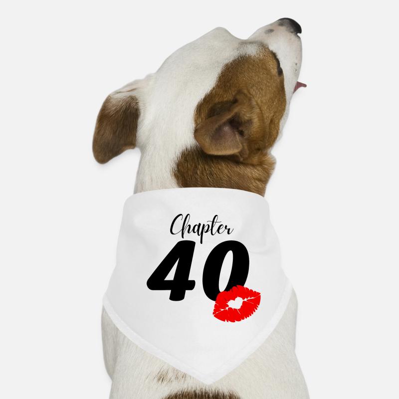 40e anniversaire Bandana pour chien