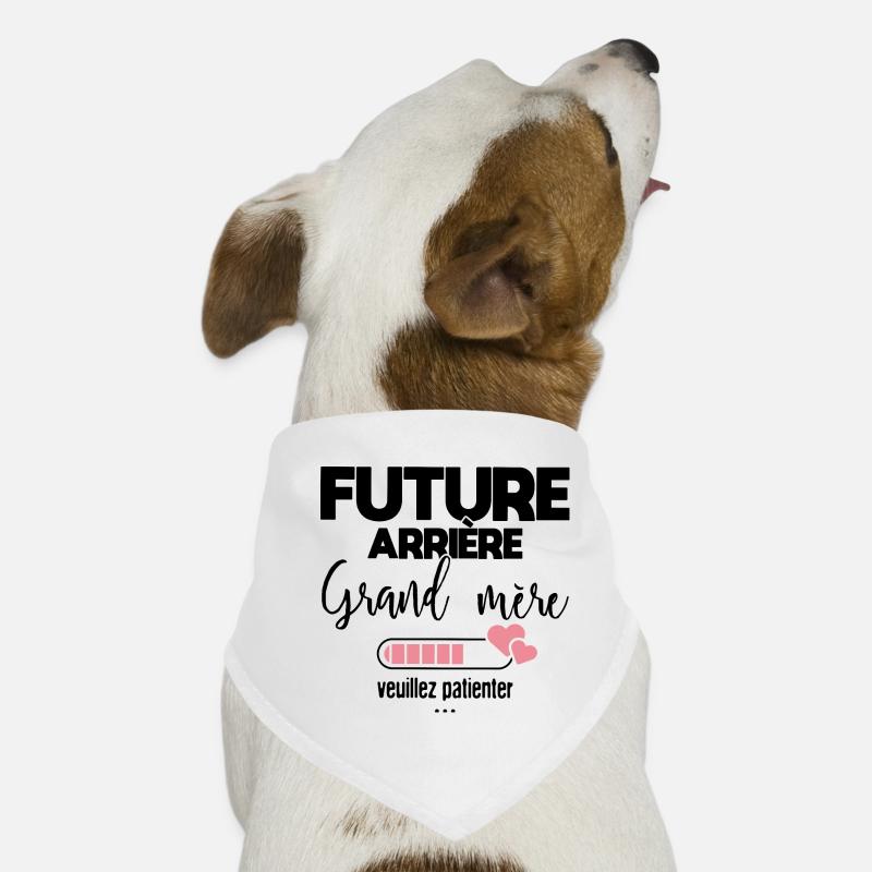 Future arrière grand mère Bandana pour chien