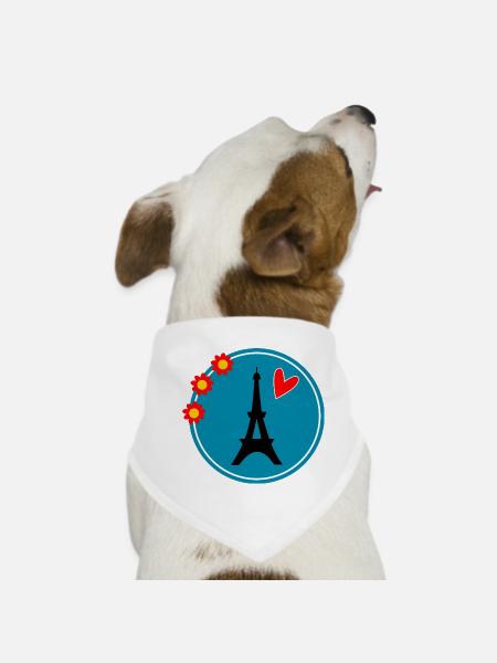 PAAR. ICH HABE GERADE GEHEIRATET. Junggesellinnenabschied. VALENTINSTAG. LIEBE. - Hunde-Bandana - Weiß - Vorne