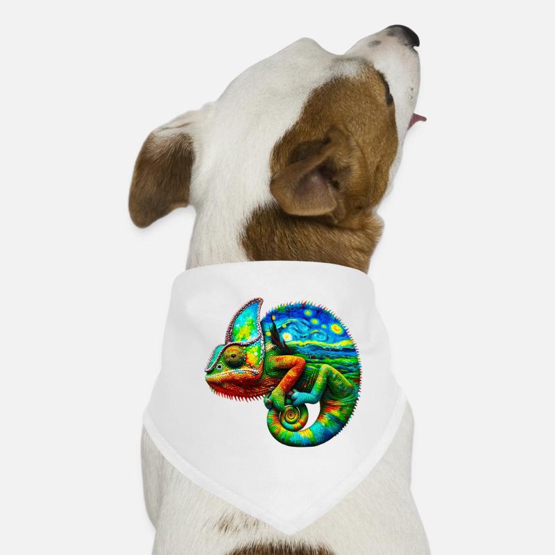 Van Gogh Caméléon Bandana pour chien