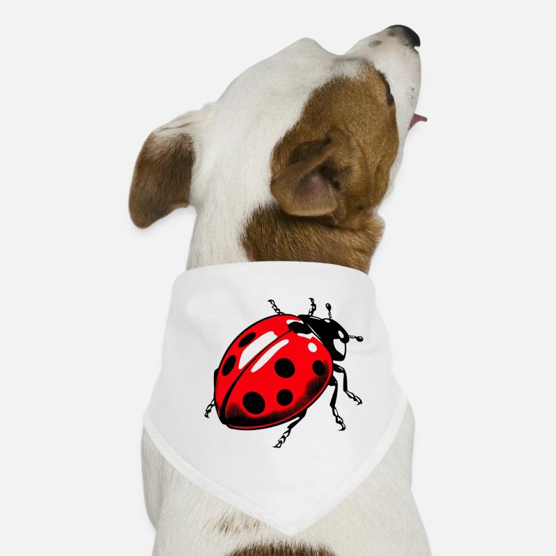Marienkäfer - Hunde-Bandana - Weiß
