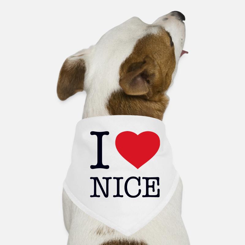 J’ADORE LA GENTILLE NIZZA Bandana pour chien