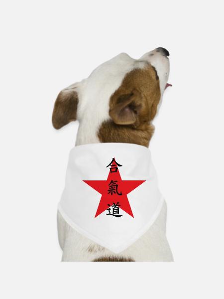 Aikido – Kampfsport – Aikido - Hunde-Bandana - Weiß - Vorne