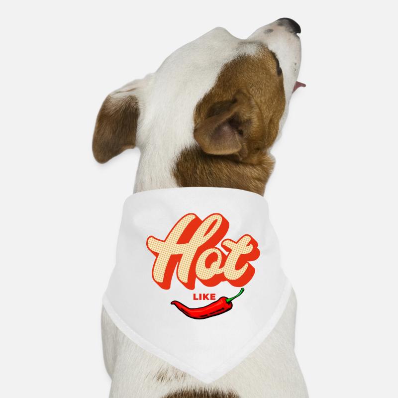 Hot Like Chili – Retro Schärfe Hunde-Bandana
