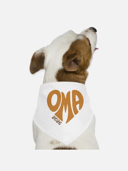 Granny 2026 - Dog Bandana - white - Front