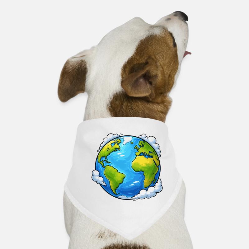 Planète Monde Terrestre Bandana pour chien