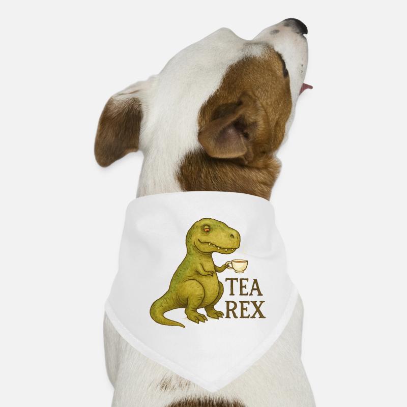 Tea Rex: Watercolor Dino Tea Time Dog Bandana