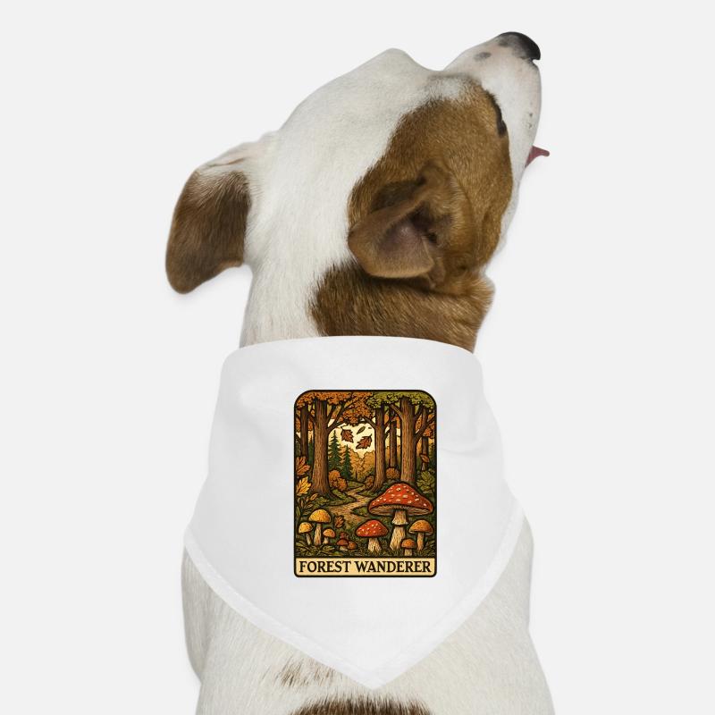 Forest Wanderer Pilzpfad Herbstwald Hunde-Bandana