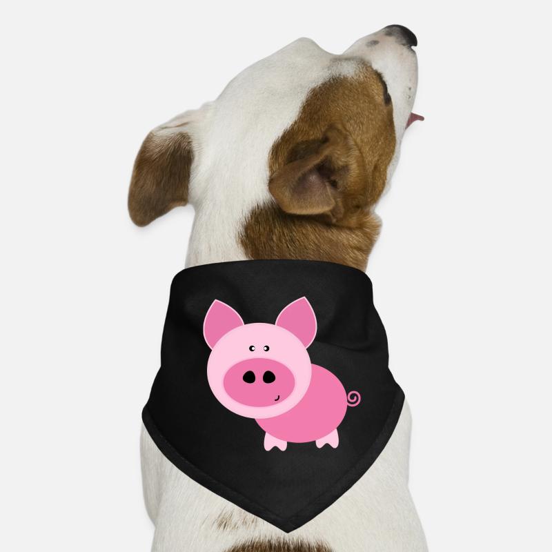 Rosa Schwein Hunde-Bandana