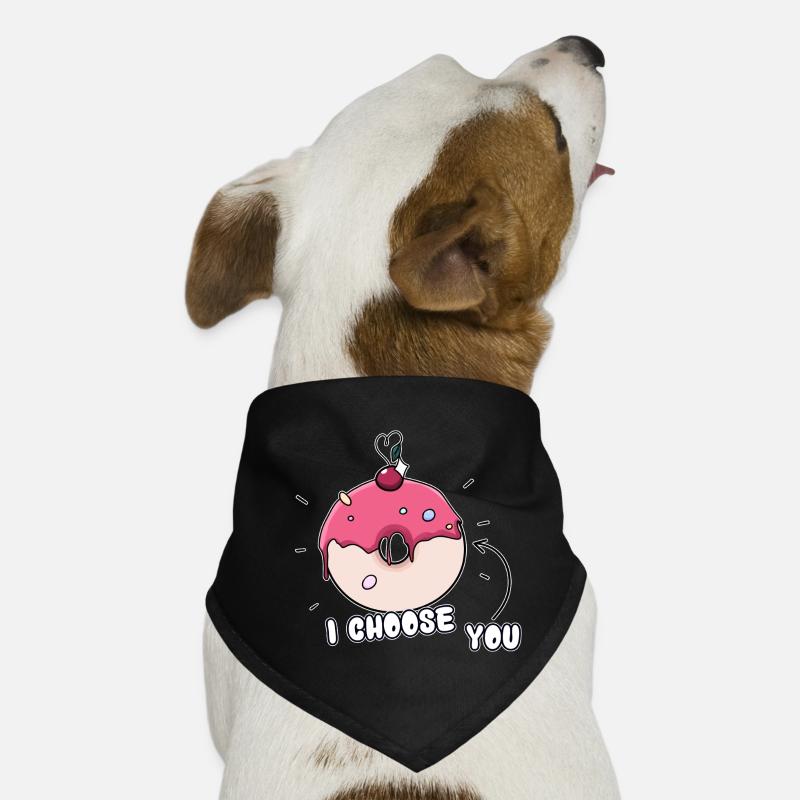 Donut: "JE VOUS CHOISIS" Bandana pour chien