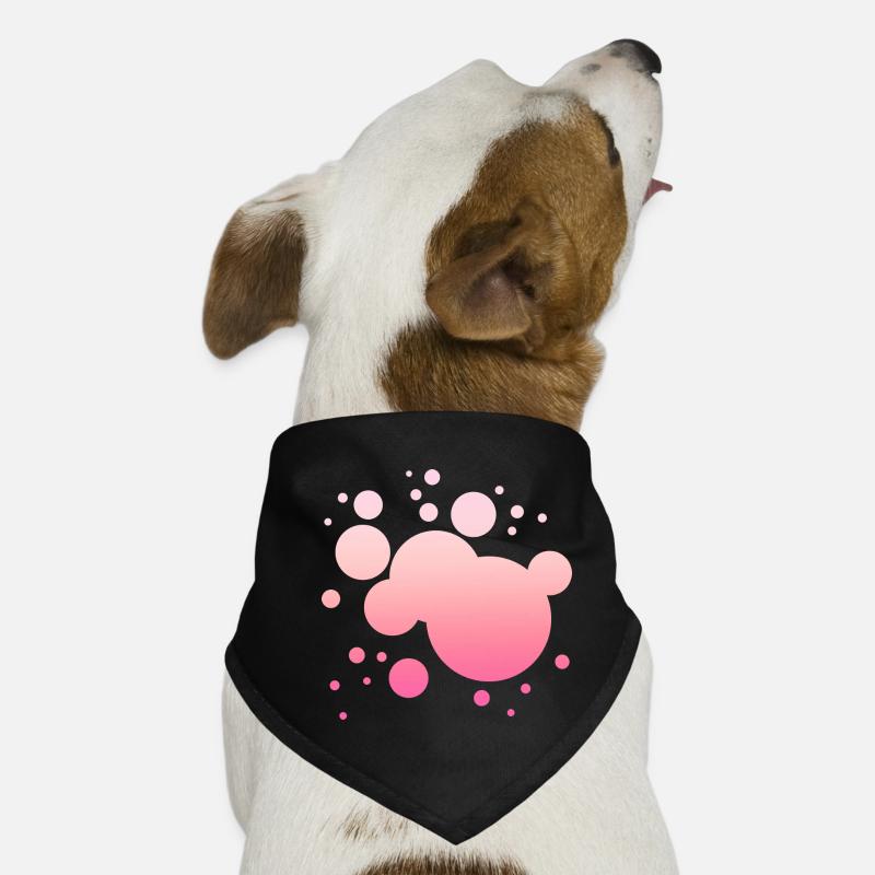 Einfaches Pinkes Farbklecks Farbspritzer Design Hunde-Bandana