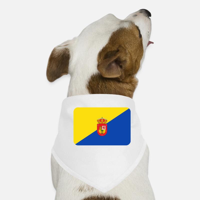 GRAN CANARIA FLAG round corner 400 dpi Dog Bandana