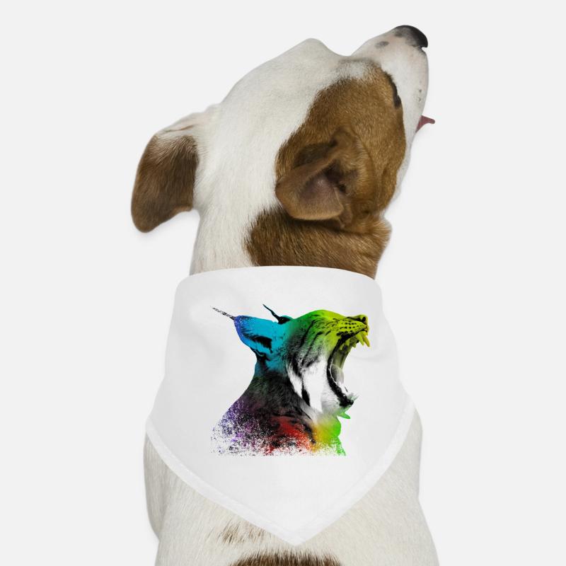 Lynx béant Bandana pour chien