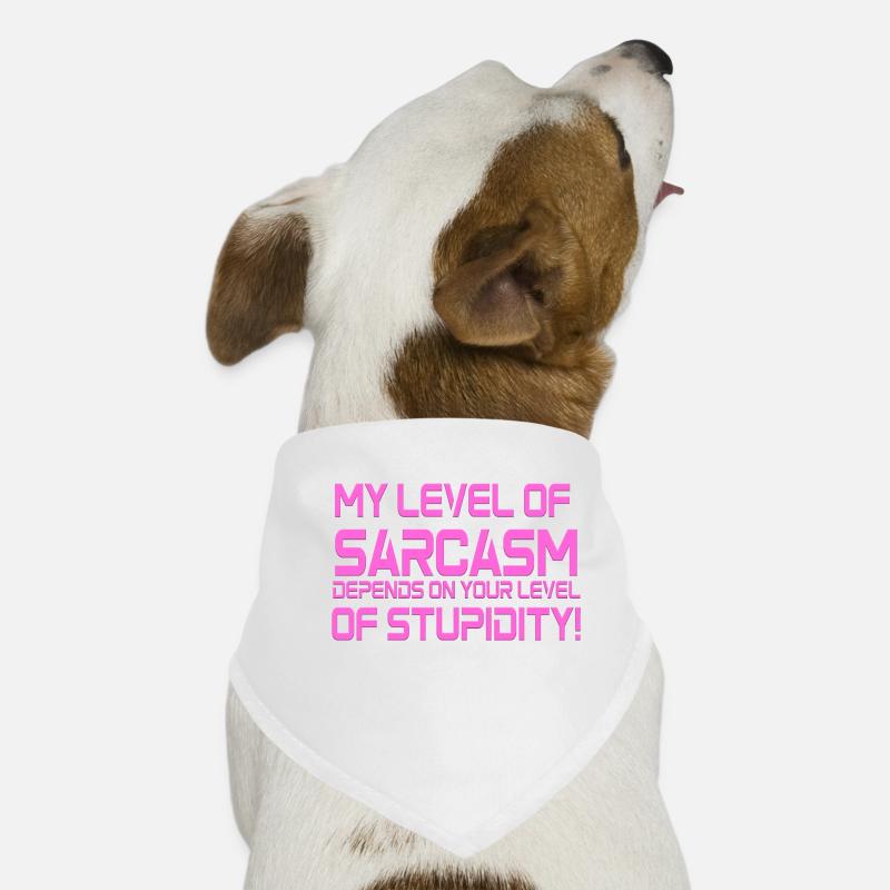Sarkasmus - Hunde-Bandana - Weiß