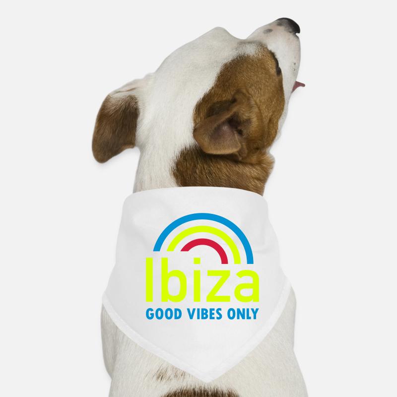 Ibiza, good vibes only (rainbow) Dog Bandana