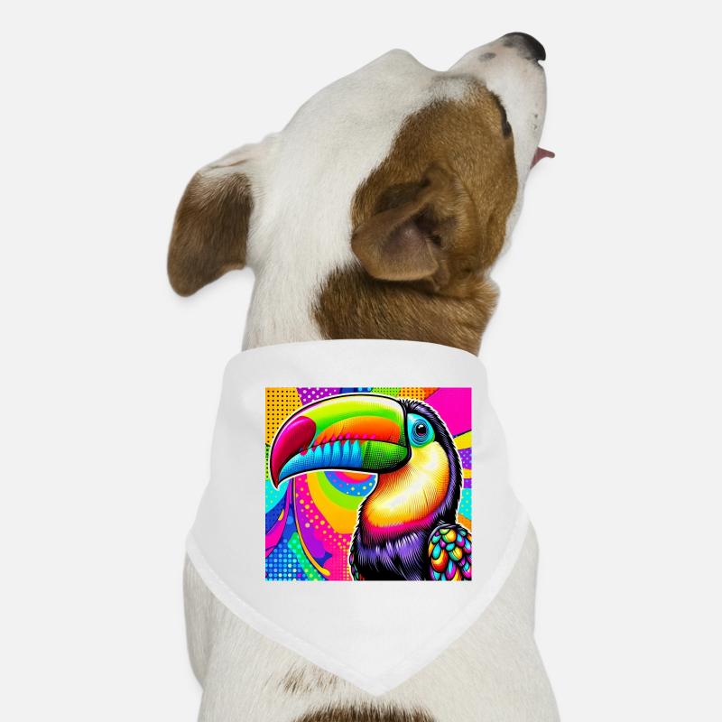 Tukan Pop Art Hunde-Bandana