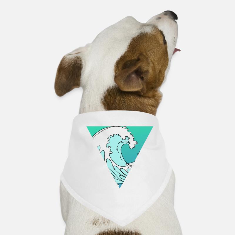 Vague en triangle Bandana pour chien