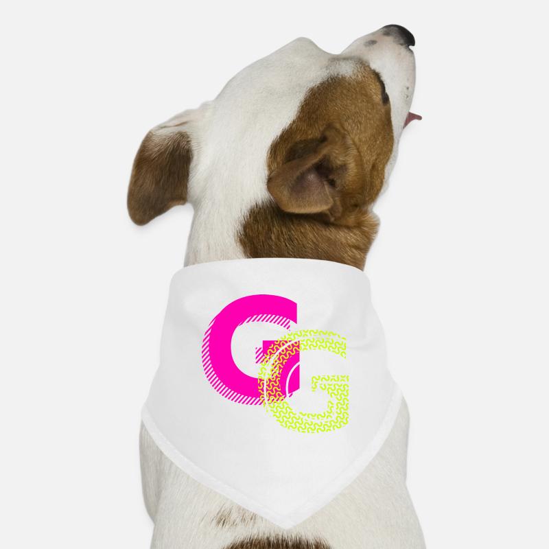 Initial letter G Dog Bandana