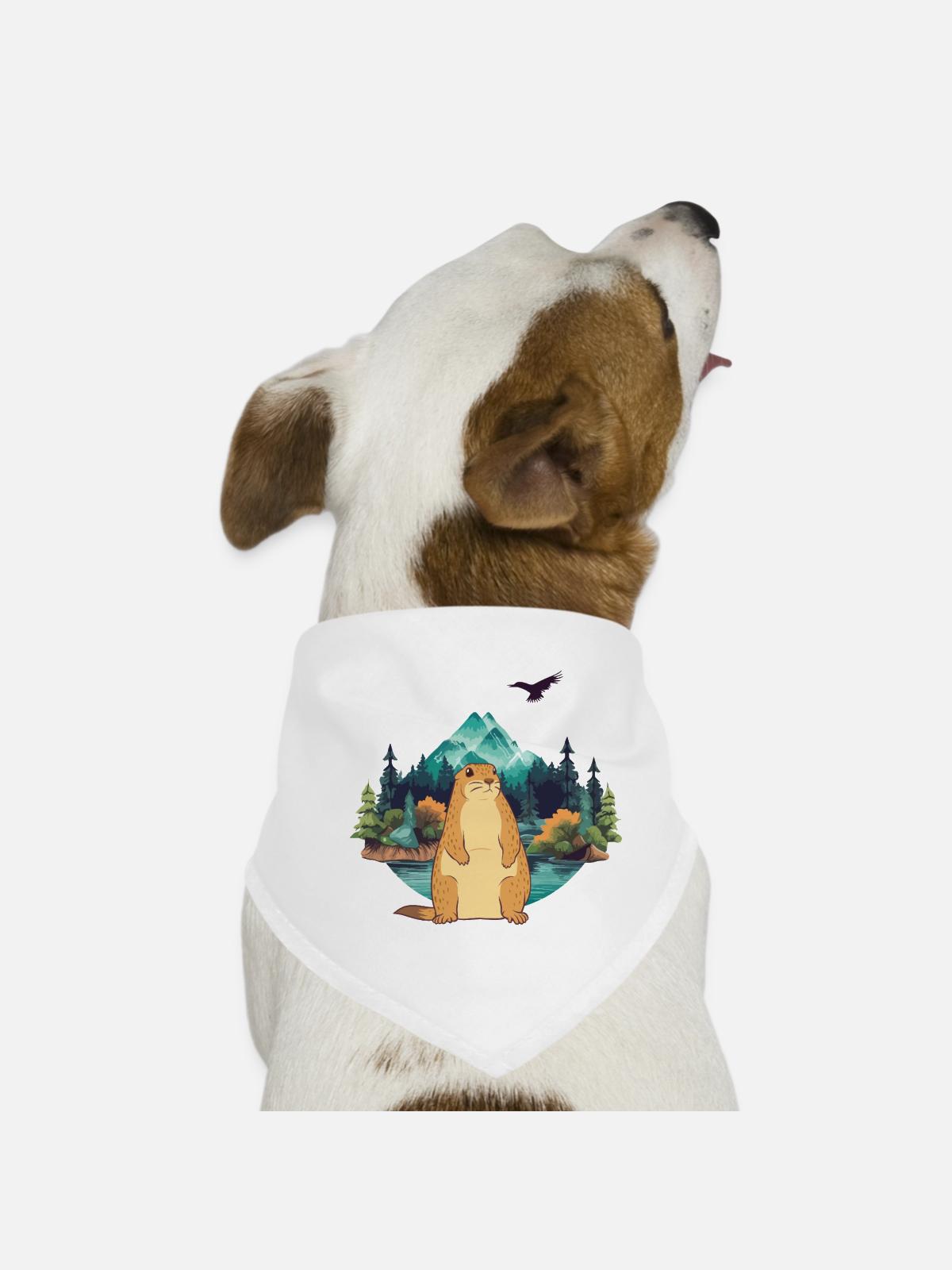 Marmot - Dog Bandana - white - Front