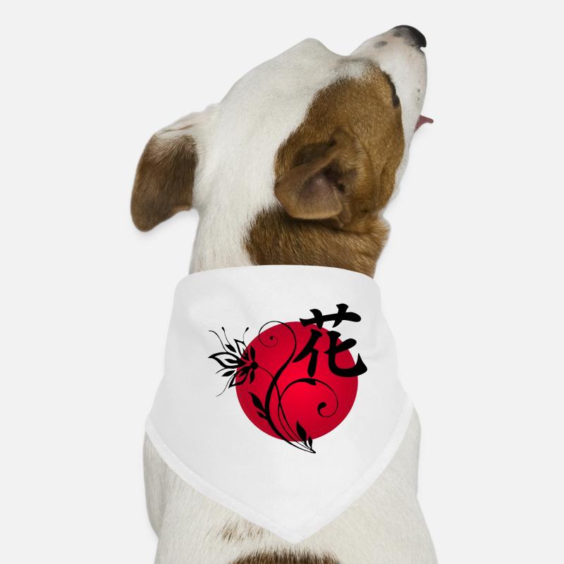 Fleur noire du Japon Bandana pour chien
