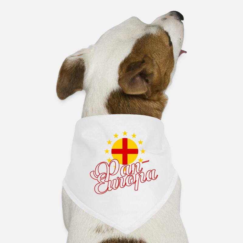 Pan-Europa Retro-Skript Hunde-Bandana