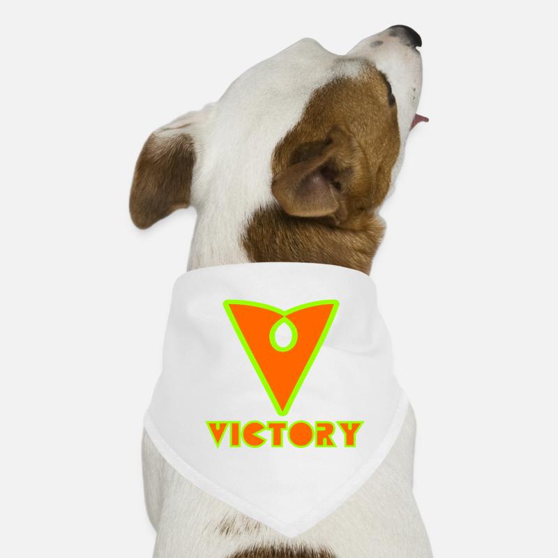 Victory - Hunde-Bandana - Weiß