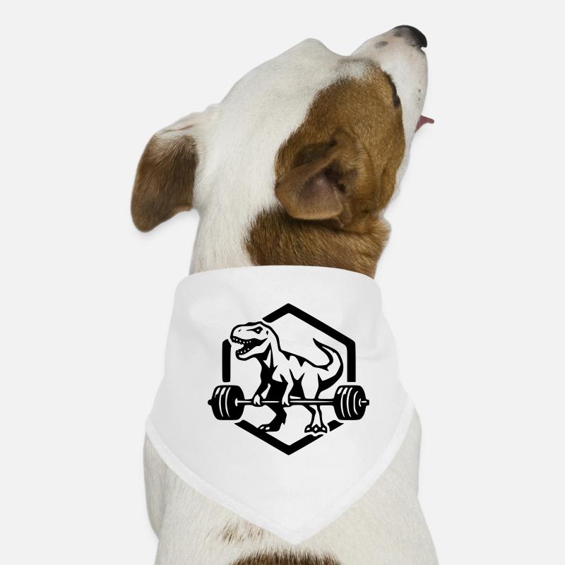 T-Rex - Bandana pour chien - blanc