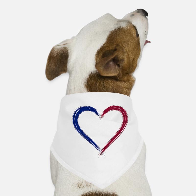 Le cœur est bâclé et écarlate Bandana pour chien