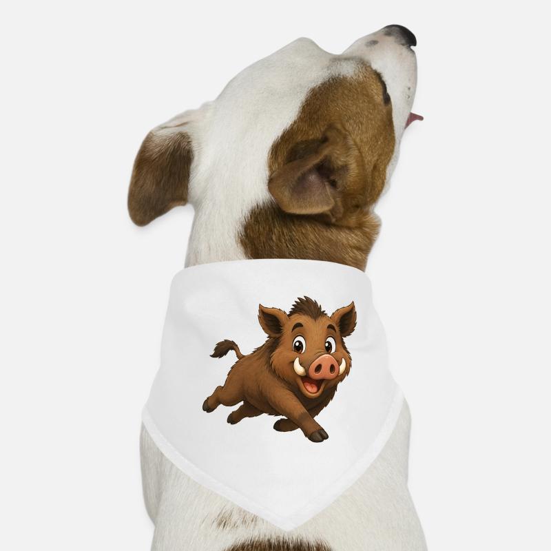 Sanglier sauvage courant Bandana pour chien