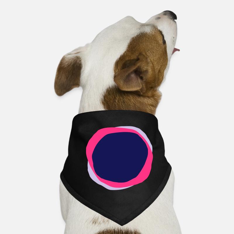 Psychedelische Kreise Hunde-Bandana