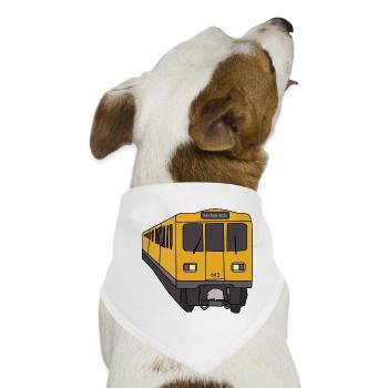 U1 U-Bahn - Hunde-Bandana - Weiß - Vorne