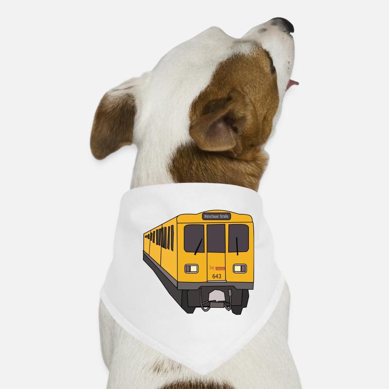 Yellow Train Dog Bandana