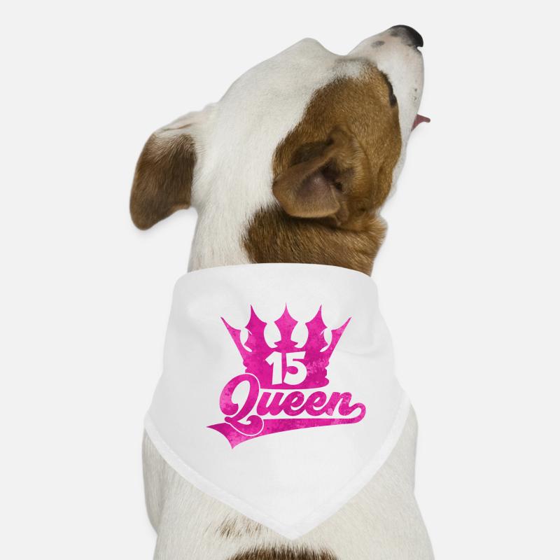 QUEEN 15. GEBURTSTAG MÄDCHEN Hunde-Bandana
