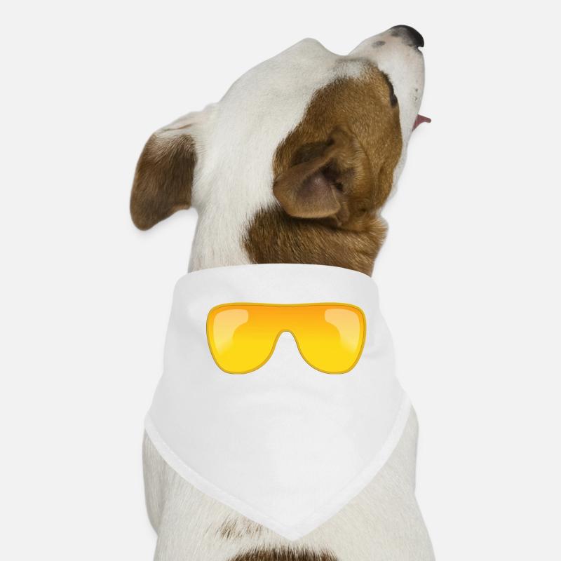 Golden Sunglasses Dog Bandana