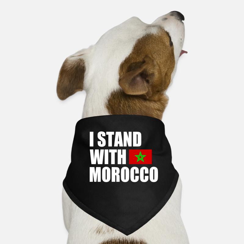 I stand with morocco Dog Bandana