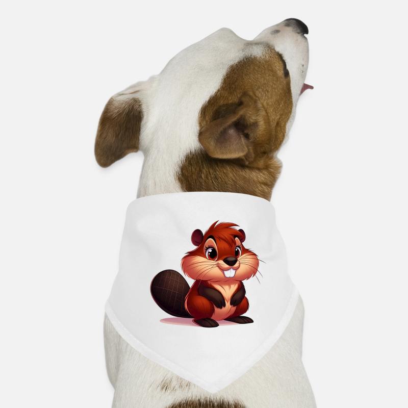 Bieber - Hunde-Bandana - Weiß