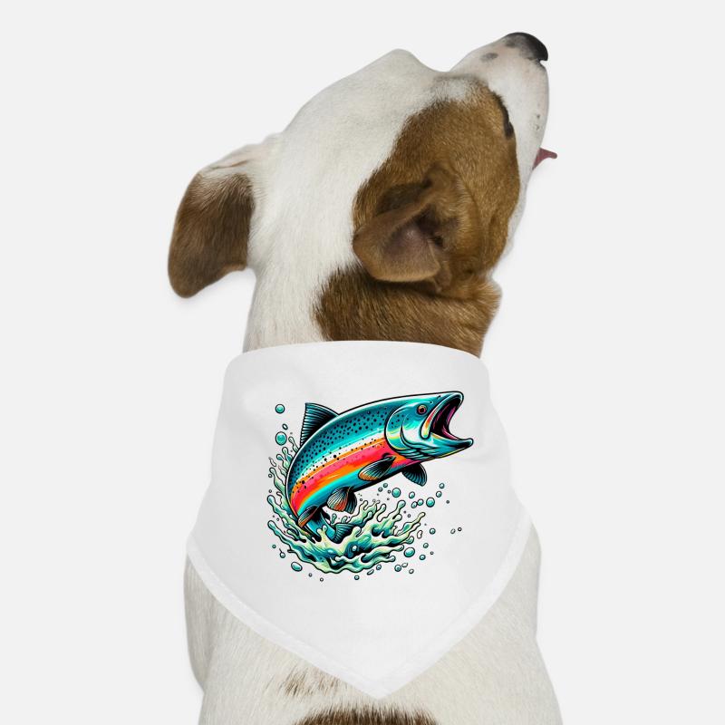 Lachs Hunde-Bandana